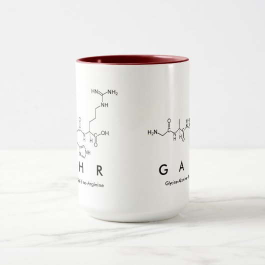 Gahr Peptid-Namen-Tasse Tasse (Zentrum)