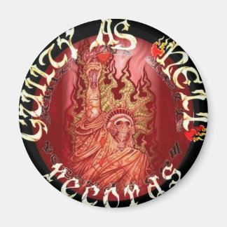 GAHR Rotes, schwarzes Logo Magnet