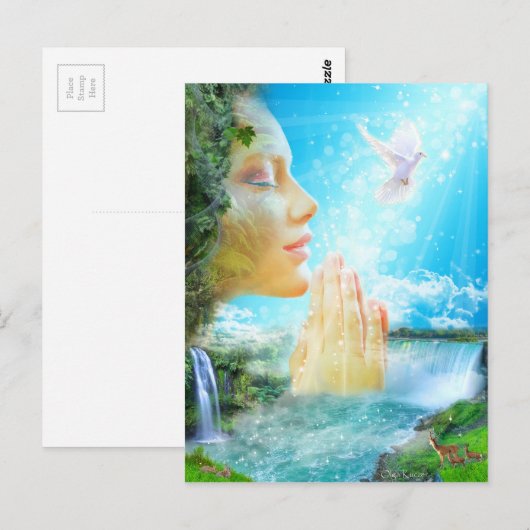 Gaia - der Geist der lebenden Erde Postkarte (Vorne/Hinten)