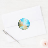 Gaia - der Geist der lebenden Erde Runder Aufkleber (Umschlag)