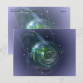 GAIA DER LEBENSPLANET POSTKARTE (Vorne/Hinten)