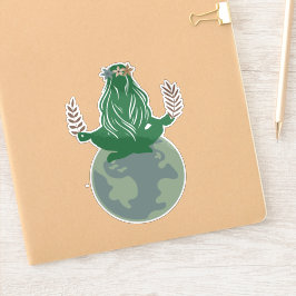 Gaia Earth Goddess, Mutter Erde, Planet Erde Aufkleber