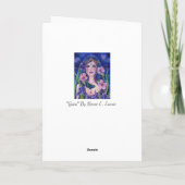 Gaia Göttin mit Kolibris von Renee Lavoie Karte (Rückseite)