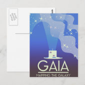 GAIA Kartierung des Universums Postkarte (Vorne/Hinten)