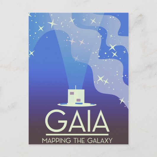 GAIA Kartierung des Universums Postkarte (Vorderseite)