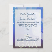 GAIA Mapping the Universe Einladung (Vorderseite)