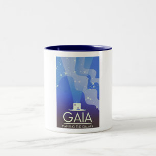 GAIA Mapping the Universe Zweifarbige Tasse