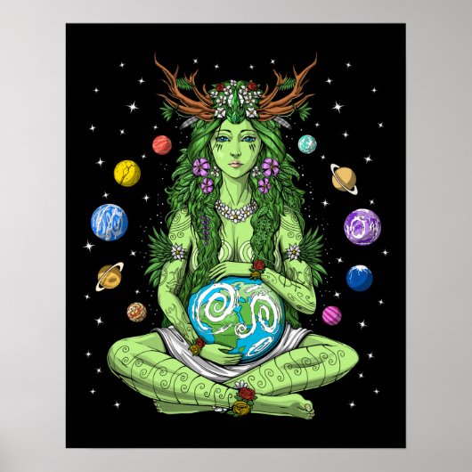 Gaia Mother Earth Goddess Poster (Vorne)