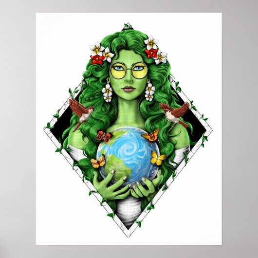 Gaia Mother Earth Goddess Poster (Vorne)