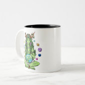 Gaia Mother Earth Goddess Zweifarbige Tasse (Vorderseite Links)