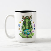 Gaia Mother Earth Goddess Zweifarbige Tasse (Links)