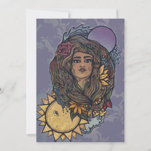 Gaia Mutter Erde Göttin Tarot der Welt Einladung