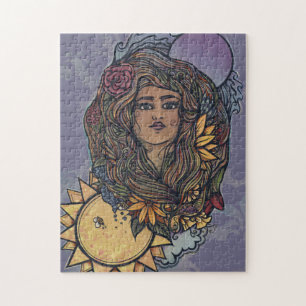 Gaia Mutter Erde Göttin Tarot der Welt Puzzle