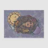 Gaia Mutter Erde Göttin Tarot der Welt Seidenpapier (Vorderseite)