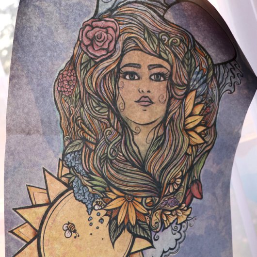 Gaia Mutter Erde Göttin Tarot der Welt Seidenpapier