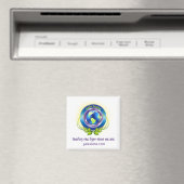 Gaia Scene Square Refridgerator Magnet Drop Logo (In Situ (Geschirrspüler))
