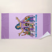 Gaia und die Planeteers Graphic Strandtuch (Vorderseite)