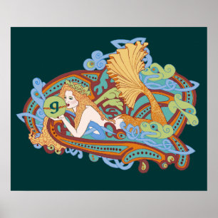 Gaia's keltische Welle Poster