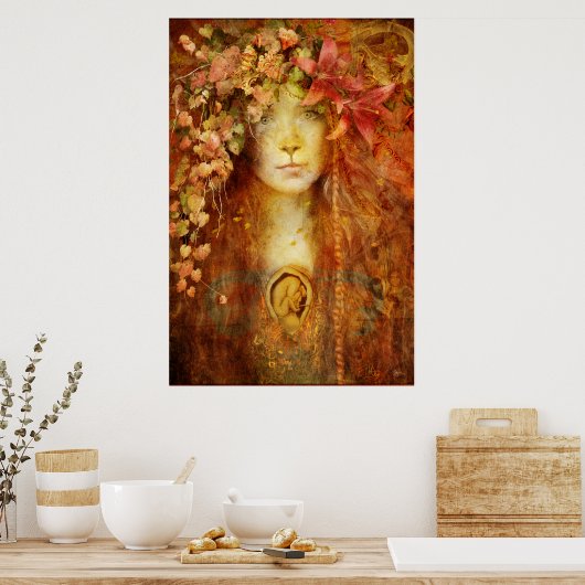 Gaias Lebenskraft Poster (Küche)