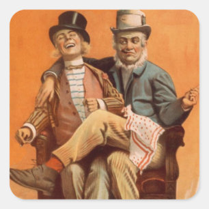 GAIETY-Aufkleber Quadratischer Aufkleber