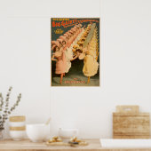 Gaiety Dancers - Vintages Werbeplakat Poster (Küche)