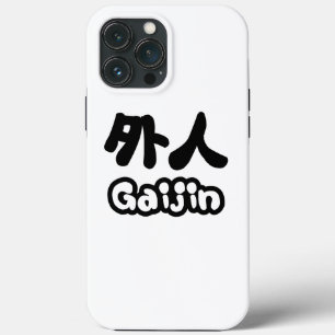 Gaijin 外 人   Kanji Nihongo Japanisch iPhone 13 Pro Max Hülle