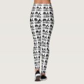 Gaijin 外 人 | Kanji Nihongo Japanisch Leggings (Rückseite)