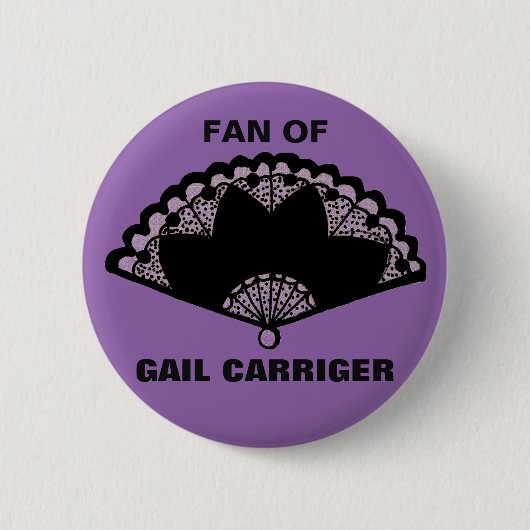 Gail Carriger Fan-Anstecker Button Lila (Vorderseite)