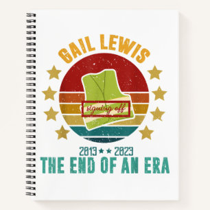 Gail Lewis, wir begrüßen Sie, das Ende einer Ära S Notizblock