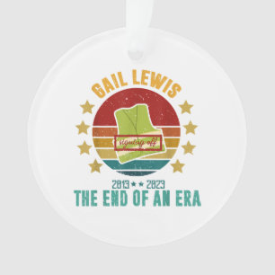 Gail Lewis, wir grüßen Sie, das Ende einer Ära Sig Ornament