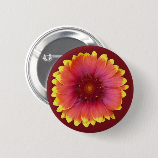 Gaillardia 1 button (Vorne & Hinten)