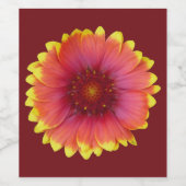 Gaillardia 1 weinetikett (Einzelnes Label)