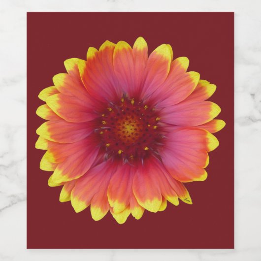 Gaillardia 1 weinetikett (Einzelnes Label)