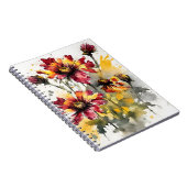 Gaillardia - Aquarellblumen Notizblock (Rechte Seite)