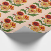 Gaillardia gaillardias geschenkpapier (Ecke)