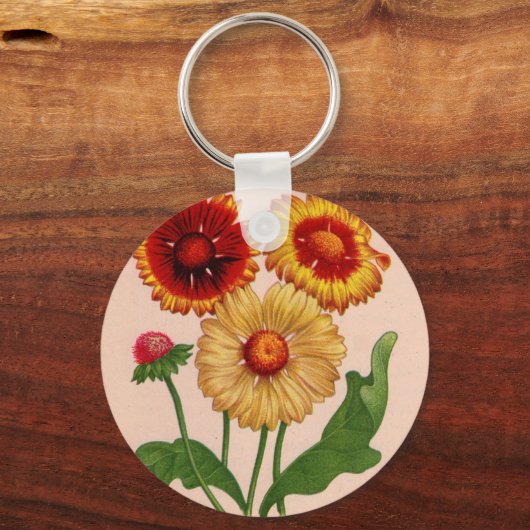 Gaillardia gaillardias schlüsselanhänger (Vorderseite)