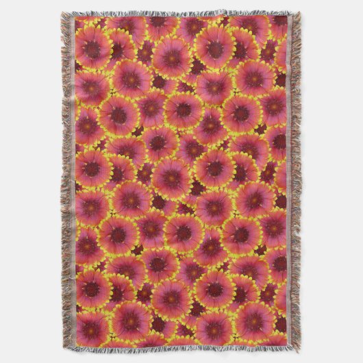 Gaillardia Seamless Pattern Decke (Vorderseite Vertikal)