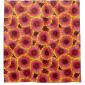 Gaillardia Seamless Pattern Duschvorhang (Vorderseite)