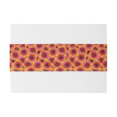 Gaillardia Seamless Pattern Einladungsbanderole (Rückseitenbeispiel)