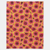 Gaillardia Seamless Pattern Fleecedecke (Vorderseite)