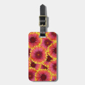 Gaillardia Seamless Pattern Gepäckanhänger (Vorderseite vertikal)