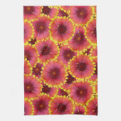 Gaillardia Seamless Pattern Geschirrtuch (Vertikal)
