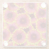 Gaillardia Seamless Pattern Glasuntersetzer (Rückseite)