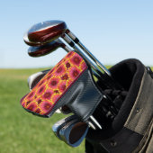 Gaillardia Seamless Pattern Golf Headcover (In Situ)