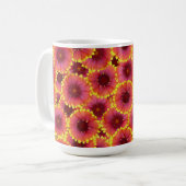 Gaillardia Seamless Pattern Kaffeetasse (Vorderseite Links)