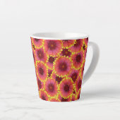 Gaillardia Seamless Pattern Milchtasse (Rechte Ecke)