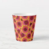 Gaillardia Seamless Pattern Milchtasse (Vorderseite)