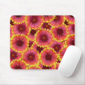 Gaillardia Seamless Pattern Mousepad (Mit Mouse)