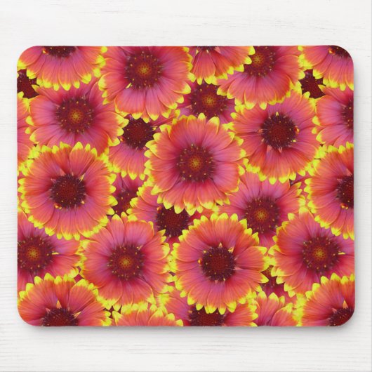 Gaillardia Seamless Pattern Mousepad (Vorne)
