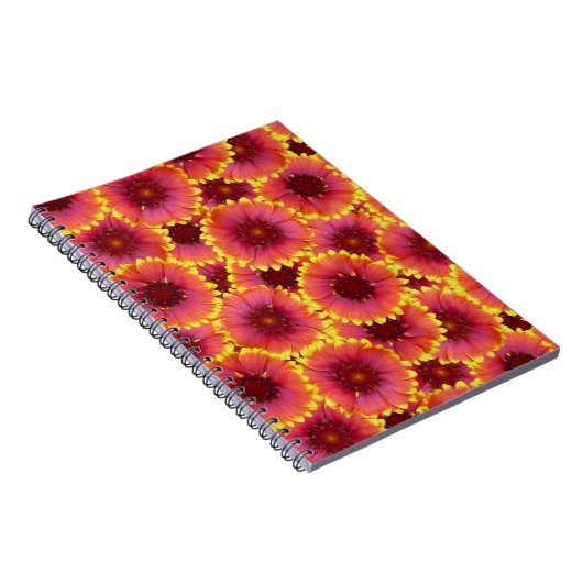 Gaillardia Seamless Pattern Notizblock (Rechte Seite)
